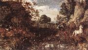 SAVERY, Roelandt The Garden of Eden  af oil painting
